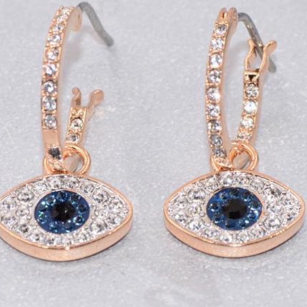 Swarovski Crystal Evil Eye Earrings